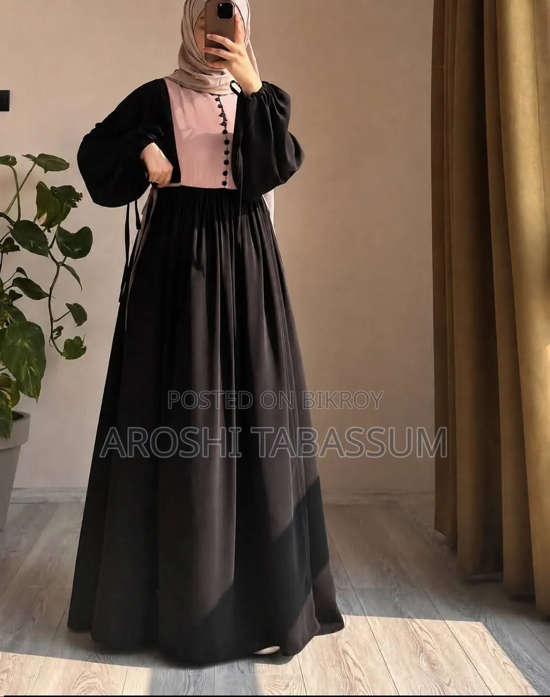 দুবাই চেরি ফেব্রিক বোরকা