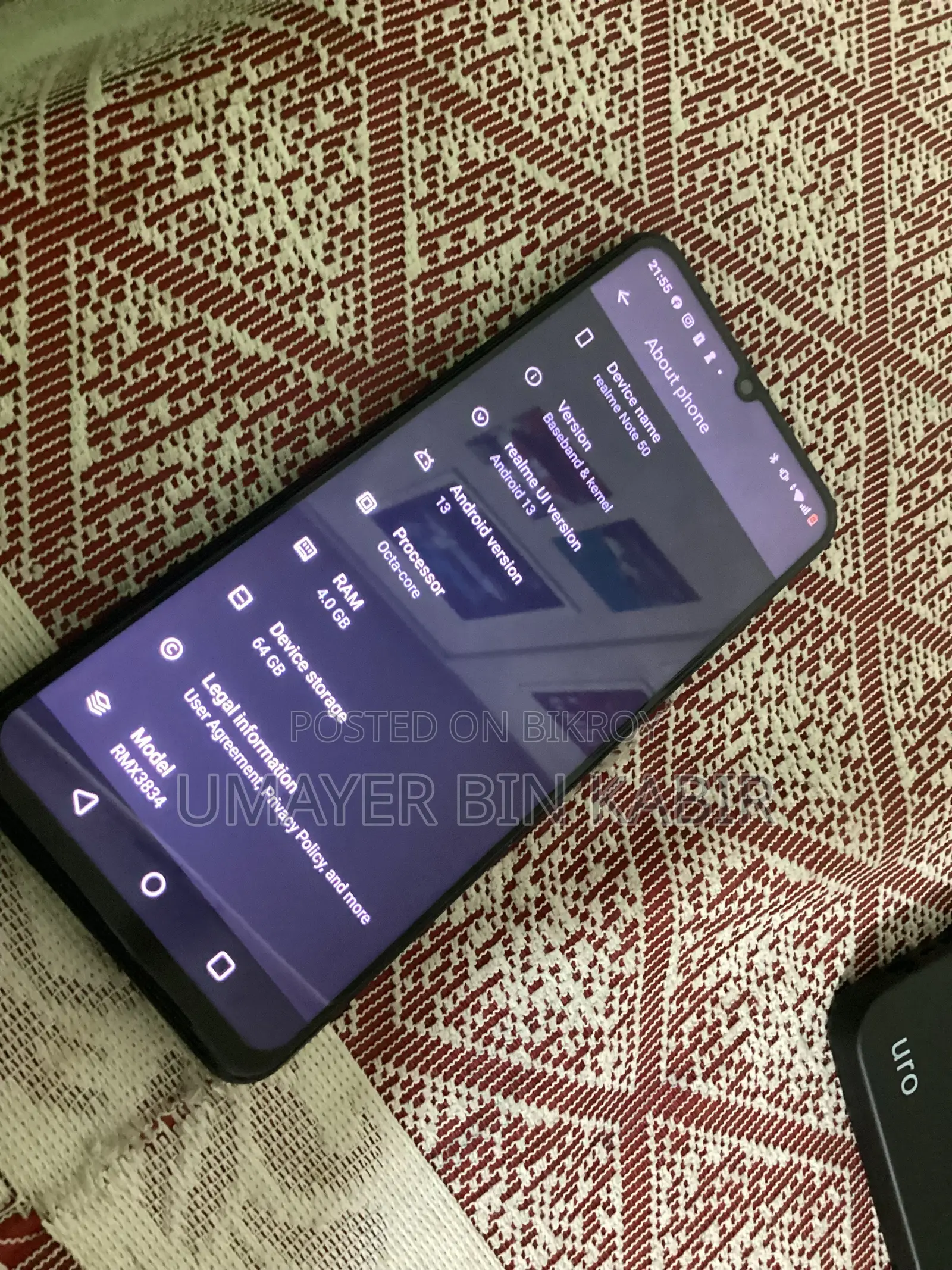 Realme Note 50 64 GB Black