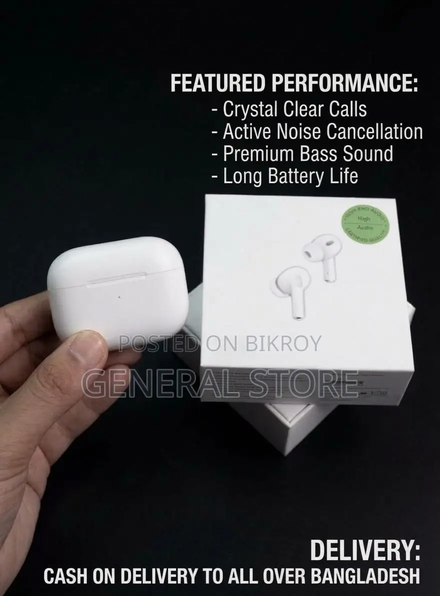 AirPods Pro H2 ANC Wireless Earbuds-White Edition-Brand New | Premium