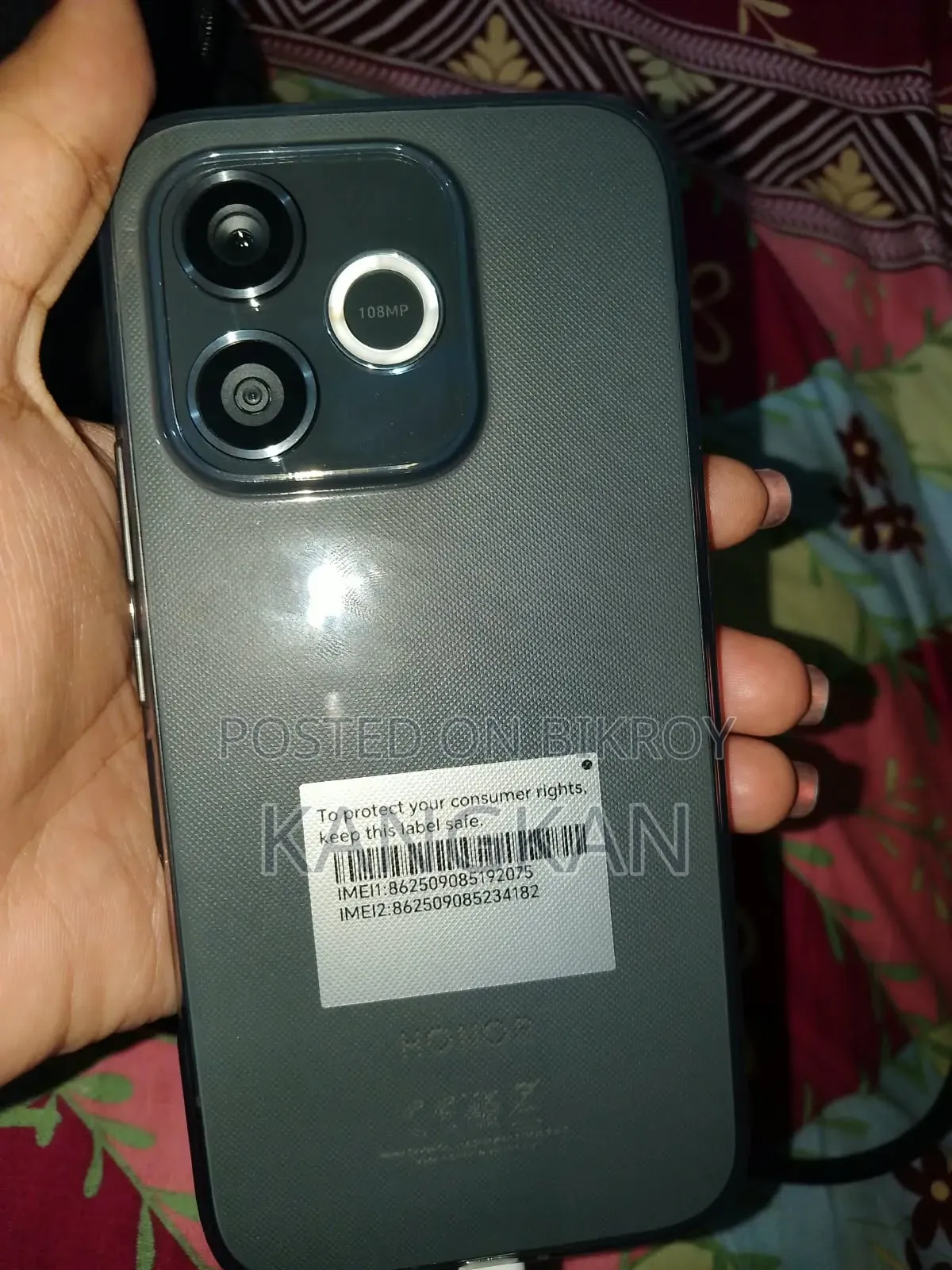 নিউ অনার ৬০০ লাইট ২৫৬ জিবি গ্রে