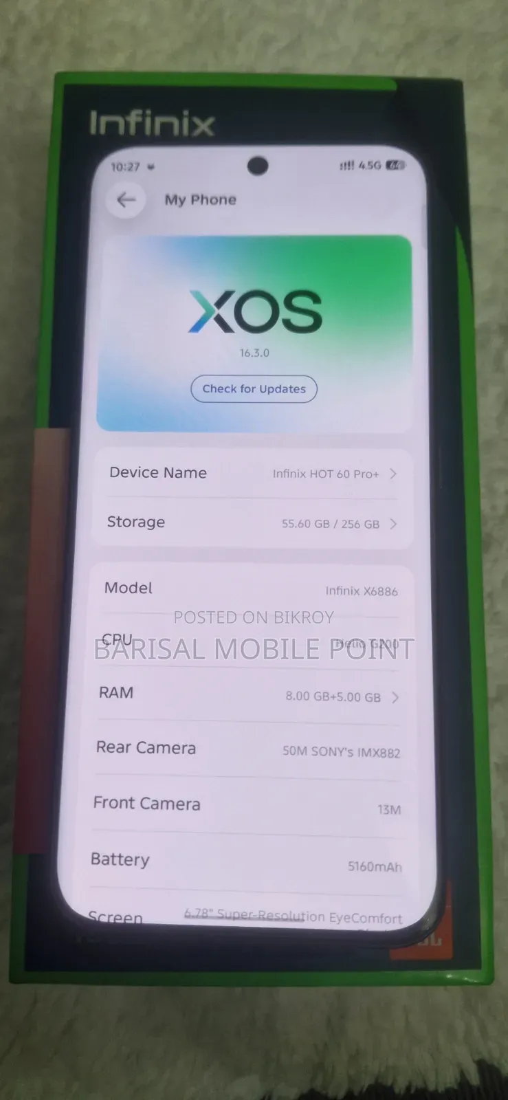 Infinix Hot 60 Pro+ 256 GB Black