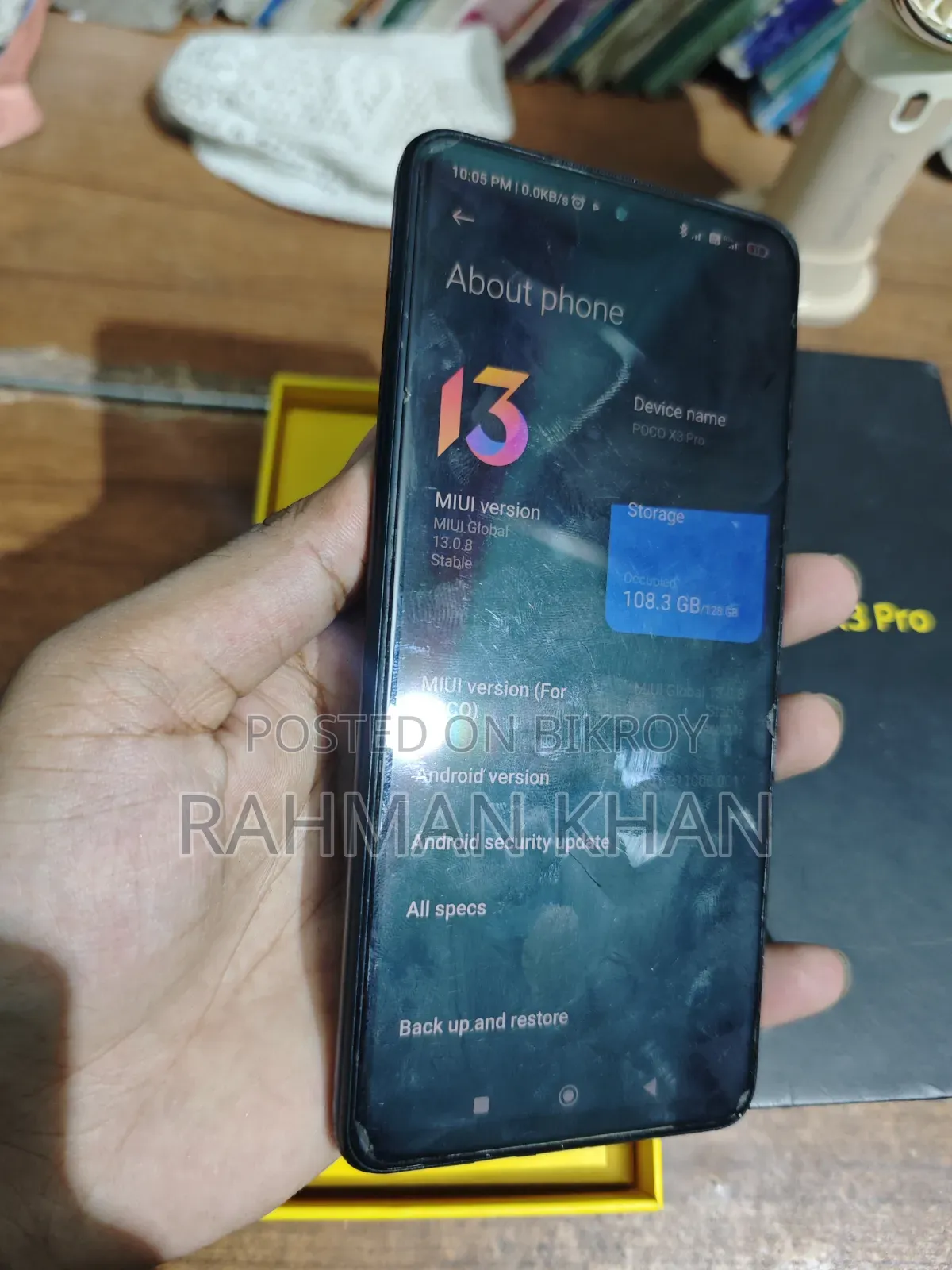 Xiaomi Poco X3 Pro 128 GB ব্ল্যাক
