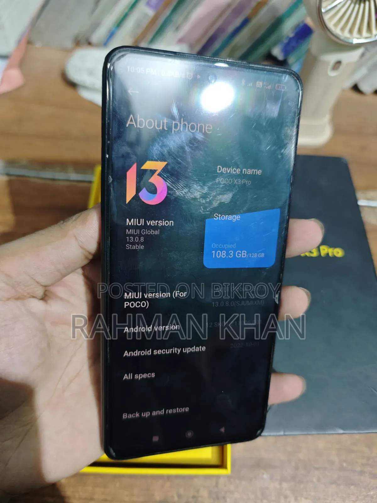 Xiaomi Poco X3 Pro 128 GB ব্ল্যাক