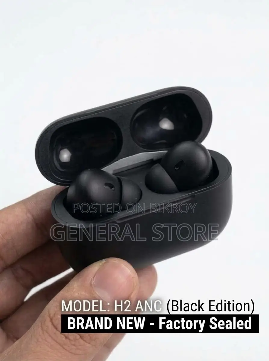 AirPods Pro H2 ANC Wireless Earbuds-Black Edition | Brand New Premium