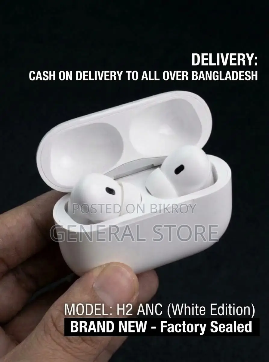 AirPods Pro H2 ANC Wireless Earbuds-White Edition-Brand New | Premium
