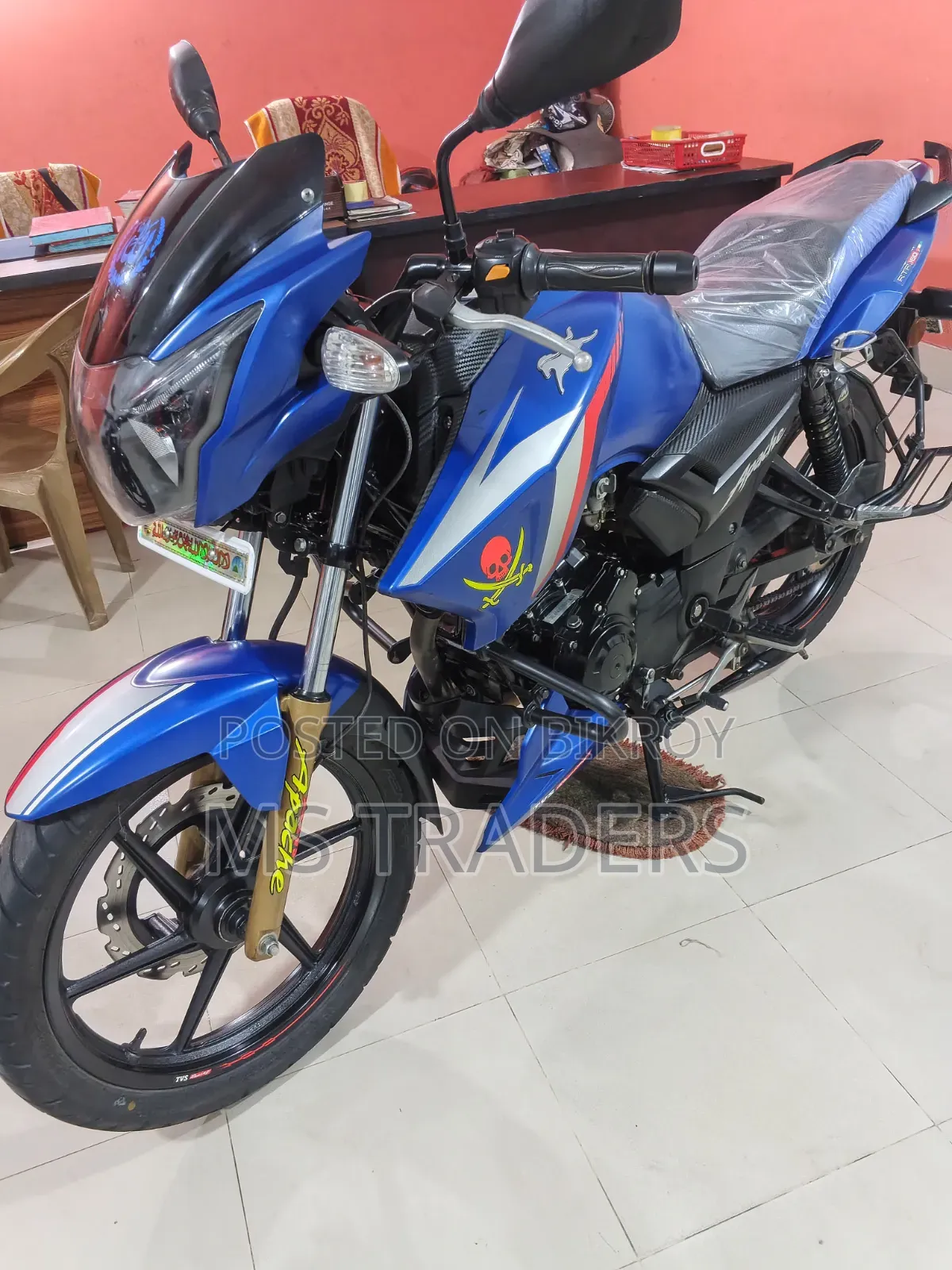 টিভিএস অ্যাপাচি আরটিআর ১৬০ টু ভি ২০২৩ ব্লু