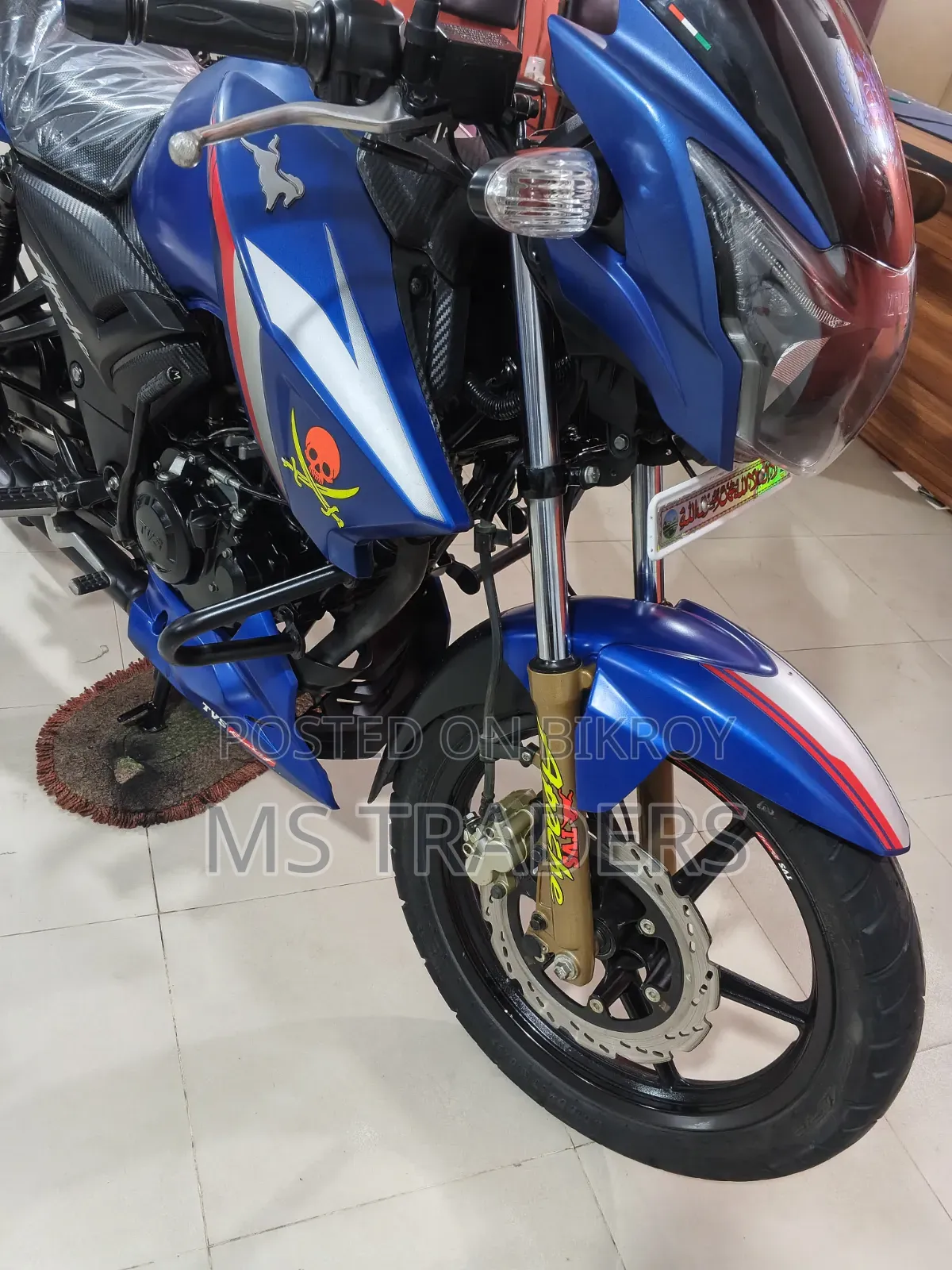 টিভিএস অ্যাপাচি আরটিআর ১৬০ টু ভি ২০২৩ ব্লু