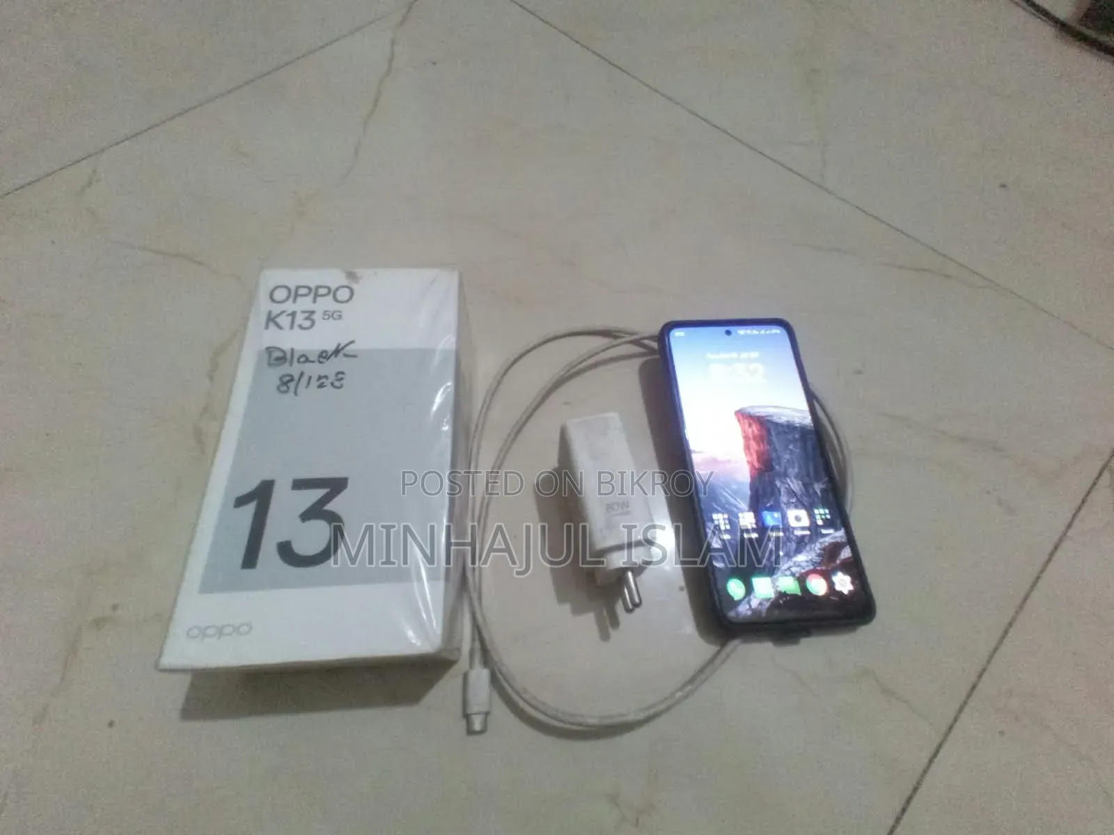 ওপ্পো কে১৩ ৫জি ১২৮ জিবি ব্ল্যাক