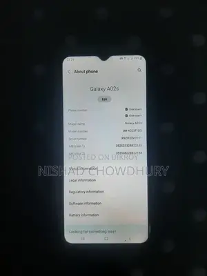 স্যামসাং গ্যালাক্সি এ০২এস ৩২ জিবি কালো