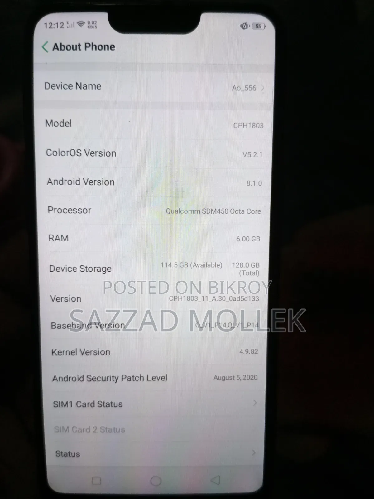 Oppo Reno4 (CPH2113) 128 GB Blue