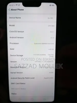 Oppo Reno4 (CPH2113) 128 GB Blue