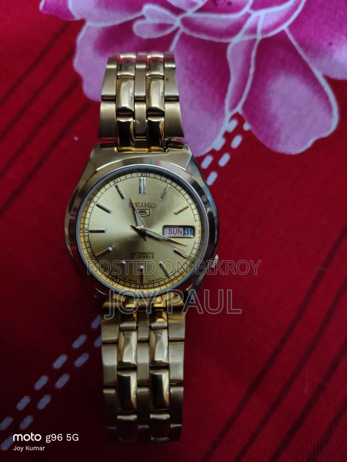 Original Seiko 5 Automatic Gold-Tone Watch (SNK366K1)