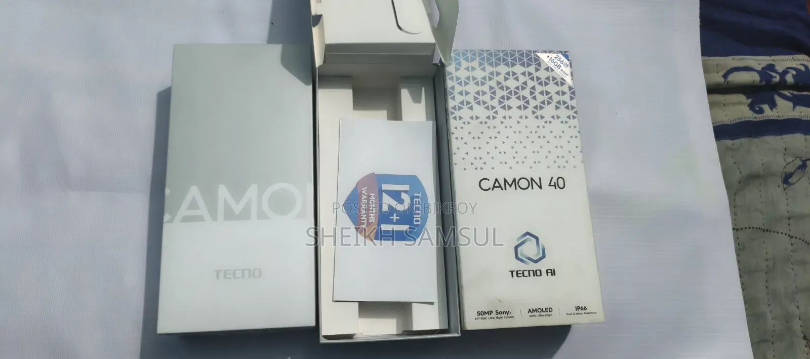 Tecno Camon 40 256 GB Blue