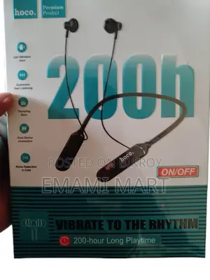 Hoco 200 Hours Plus Bluetooth Neckband Earphones | 200 Hours Battery L