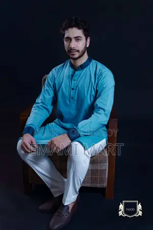 Noob Emamemart Premium Soft Cotton Exclusive Design New Panjabi. Styli