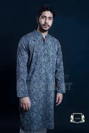 Noob Men’s Color Regular Fit Premium Panjabi Soft Cotton Exclusive Des
