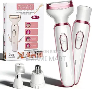 Women’s Electric Shaver 4-in-1, Painless Hair Remover for Bikini Face 
