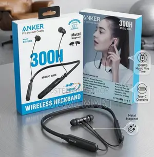 Anker BT Plus 300H Wireless Neckband Bluetooth Earphone - Magnetic Ear