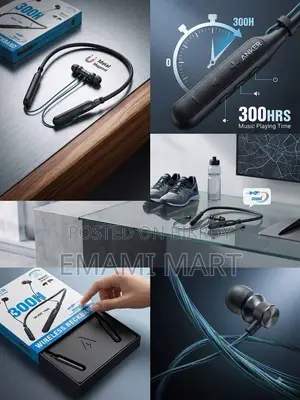 Anker BT Plus 300H Wireless Neckband Bluetooth Earphone - Magnetic Ear