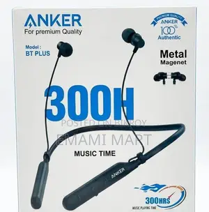 Anker BT Plus 300H Wireless Neckband Bluetooth Earphone - Magnetic Ear