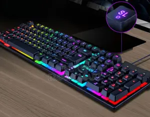 Gaming keyboard with LED backlight