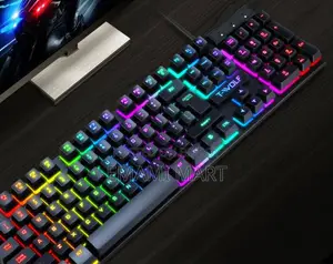 Gaming keyboard with LED backlight