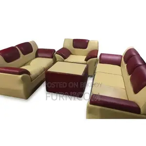 Rolled Arm Fluffy Sofa Set