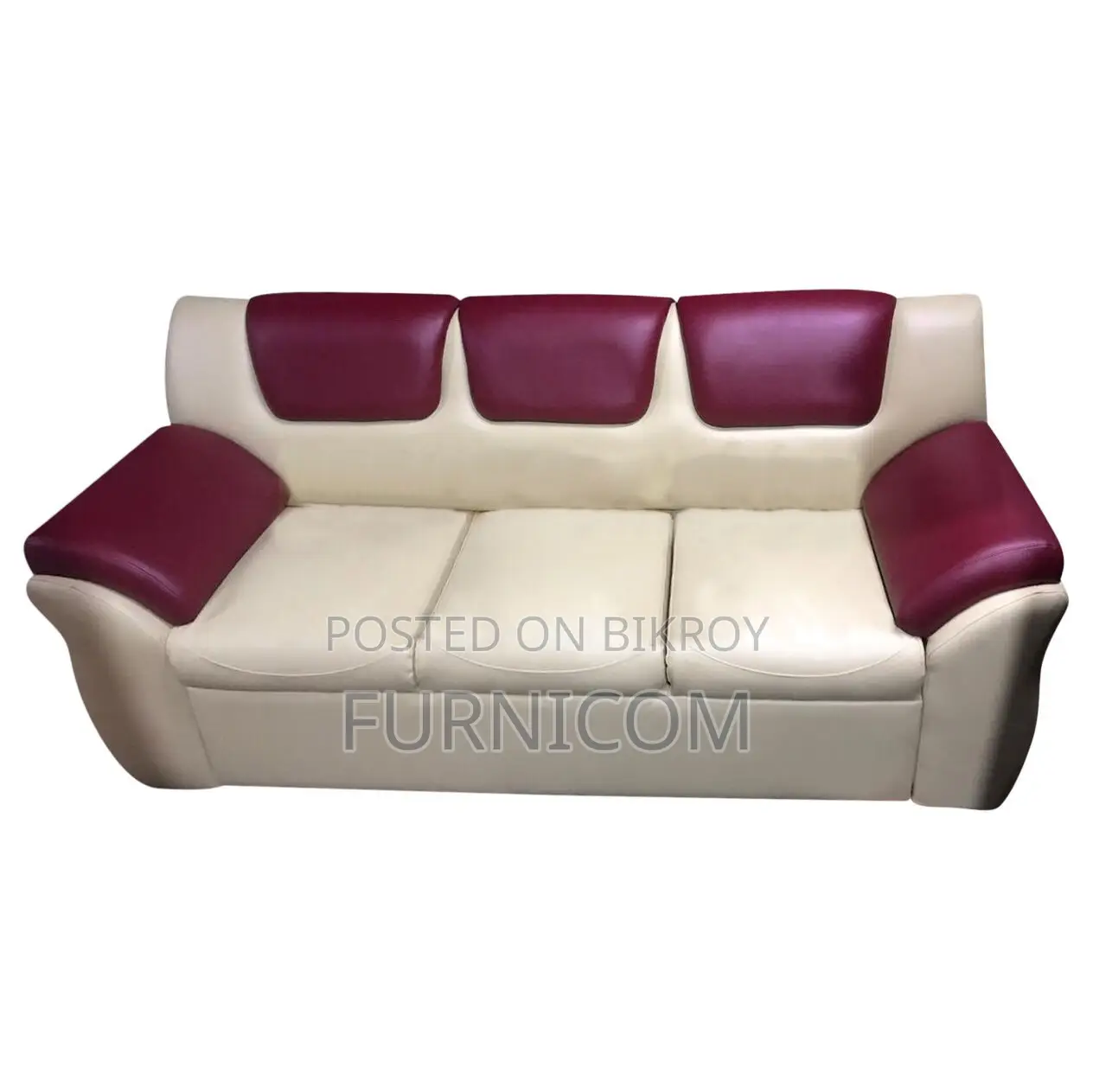 Rolled Arm Fluffy Sofa Set