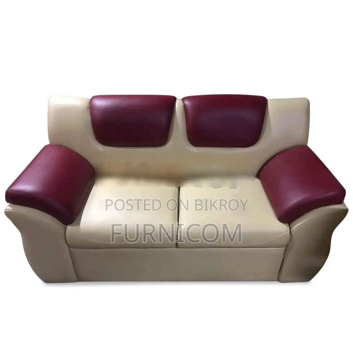 Rolled Arm Fluffy Sofa Set