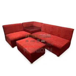 Paprika Red Velvet Tufted Sofa