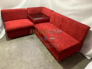 Paprika Red Velvet Tufted Sofa