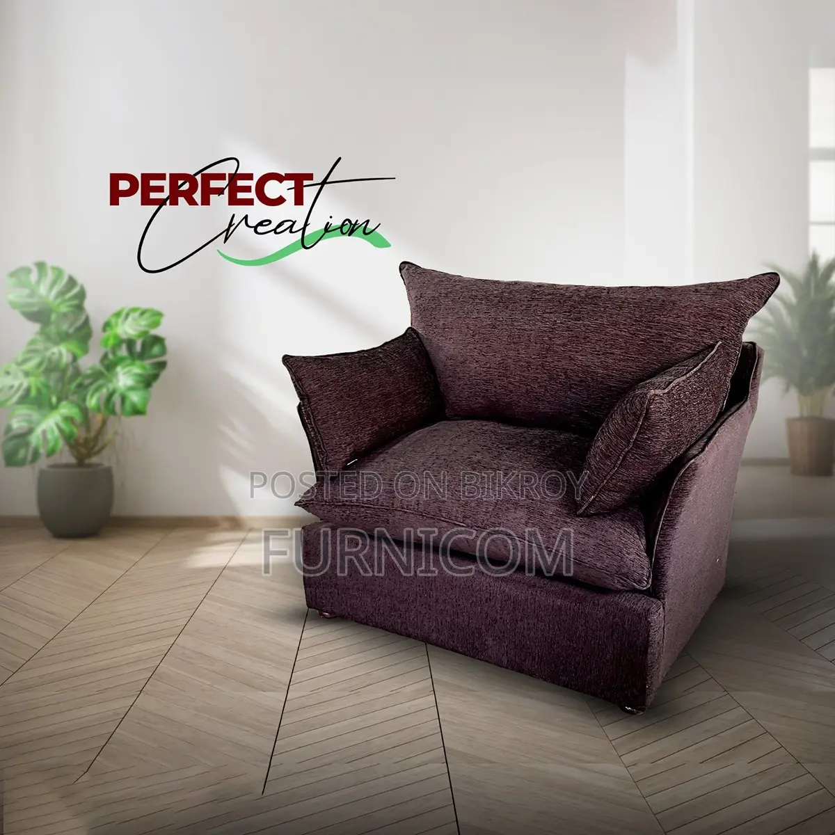 Furnicom Luxury Single Sofa Cozy Sofa