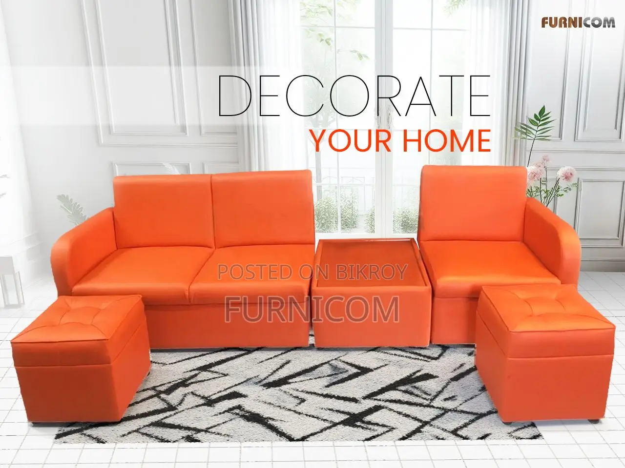 Furnicom Sofa / Sofa set / Sofas/ Living room Sofa/ Sofa set with side