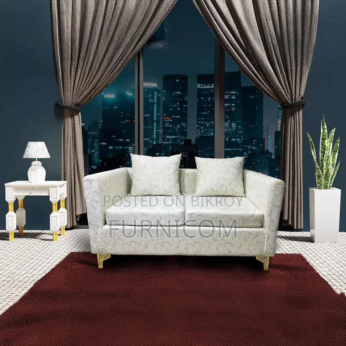 Furnicom white Sofa / Luxury sofa set / Sofas / Office sofa
