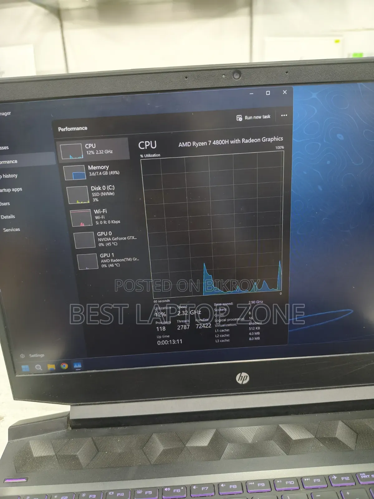 Laptop HP Pavilion Gaming Laptop 15-dk2xxx 8GB AMD Ryzen 7 SSD 256GB