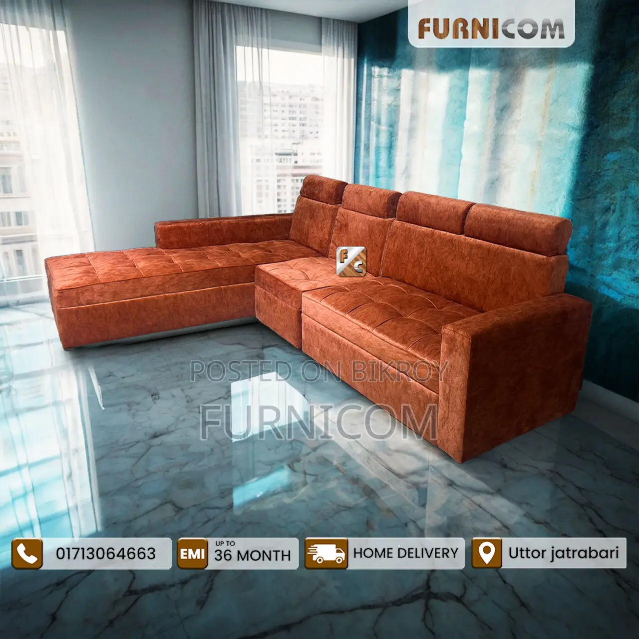 L - Shape Sofa Set