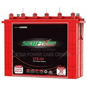 Saif Power STB-200 Tall Tubular 12V IPS Battery
