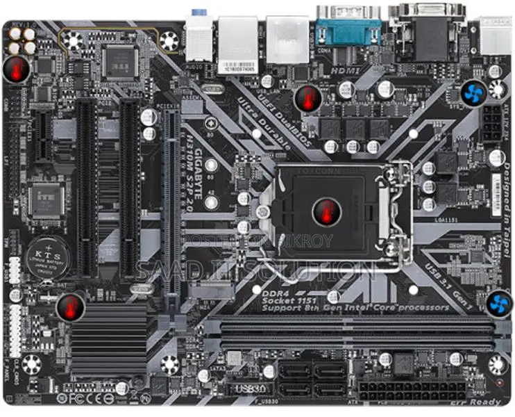 Gigabyte H310M S2P DDR4 9th Gen Motherboard