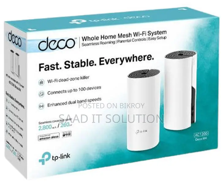 TP-Link Deco M4 2 Pack Whole Home Mesh Wi-Fi System