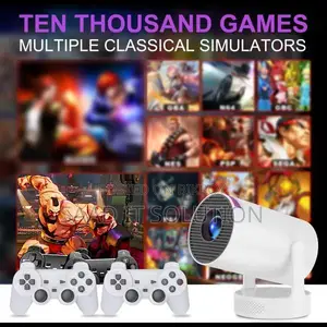 G300 Pro 4K Mini Projector with 20000+ Games