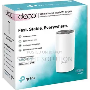 TP-Link Deco E4 AC1200 Whole Home Mesh Wi-Fi Unit