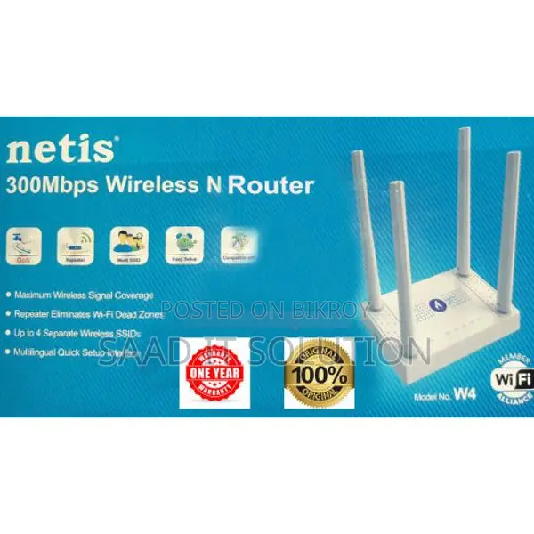 Netis W4 300Mbps Wireless N Router