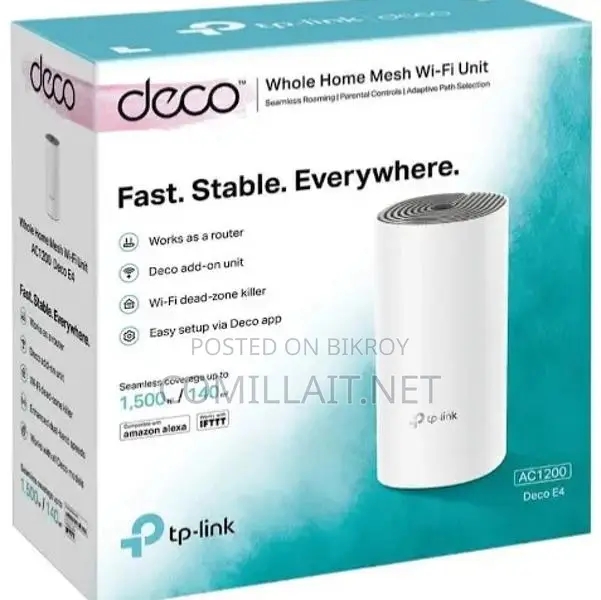 TP-Link Deco E4 AC1200 Dual-band Mesh Router (1 Pack)