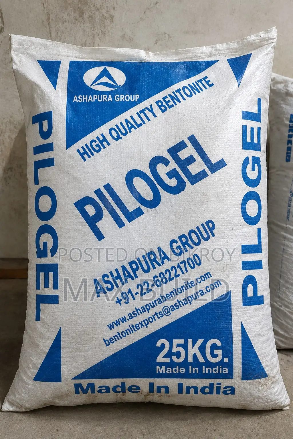 Bentonite Powder PILOGEL Ashapura (Grade-B) in Bangladesh