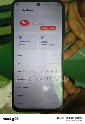 Itel City 200 128 GB Black