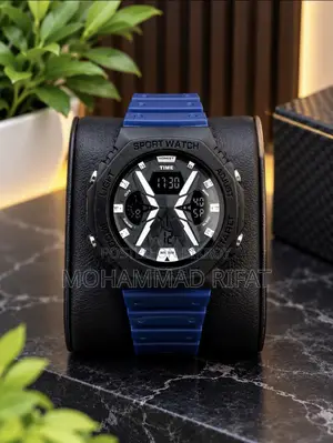 ⌚ Stylish Digital Sports Watch | Blue & Black