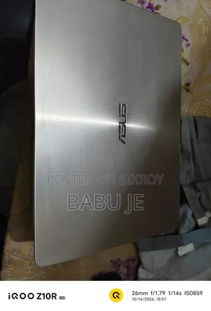 নতুন ল্যাপটপ আসুস জেনবুক ইউএক্স৪৩৯ইউকিউ ৮ জিবি ইন্টেল কোর আই ফাইভ এসএসডি ৫১২ জিবি