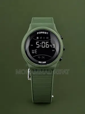 Stylish Green Digital Sports Watch for Men