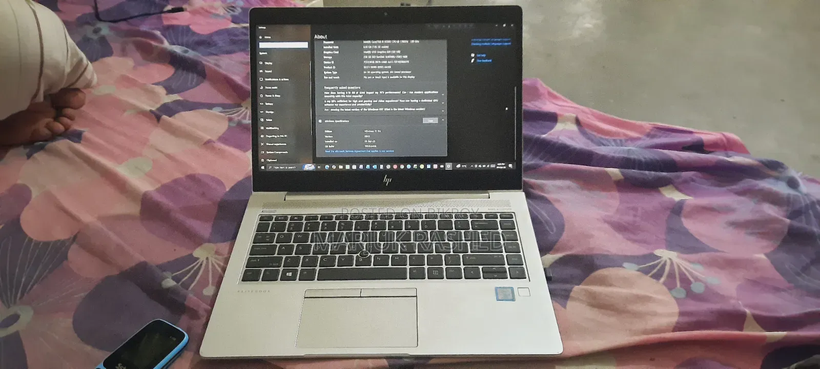 Laptop HP EliteBook 840 G8 8GB Intel Core i5 HDD+SSD 256GB