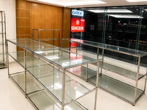 গ্লাস সহ এসএস র‍্যাক শেলফ